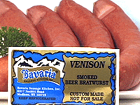 Smoked Venison Beer Bratwurst