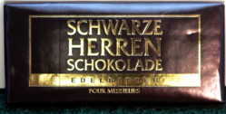 Schwarze Herren Schokolade
