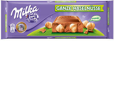 Milka Ganze Haselnusse (Whole Hazelnut) 100g Bar