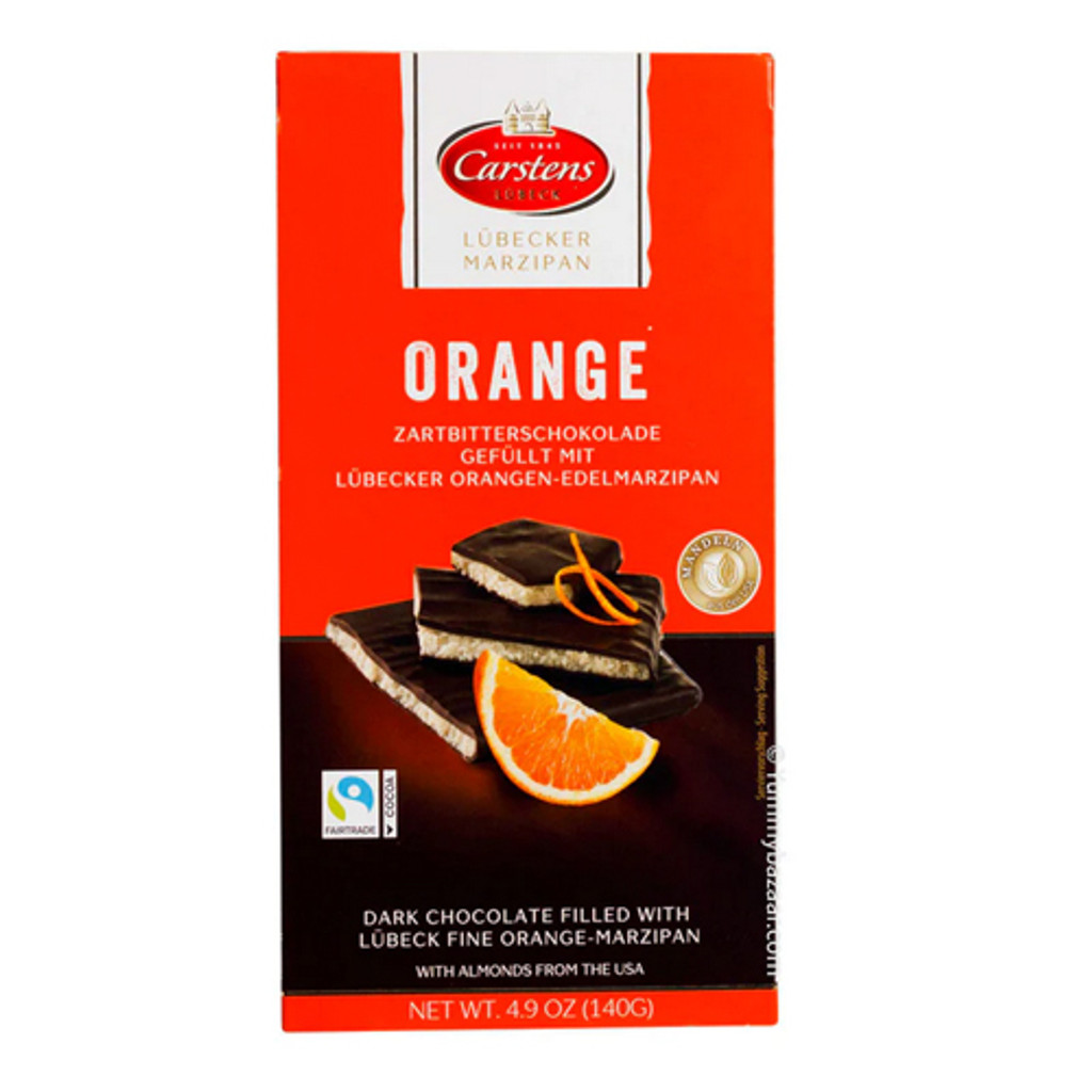 Carstens Lubecker Marzipan Orange Bar 4.9oz