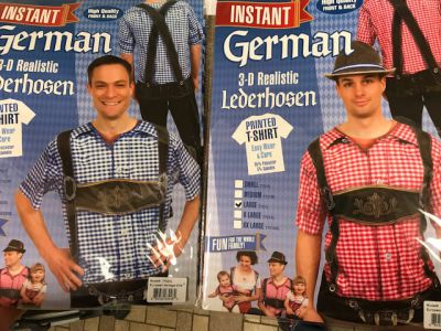 Mens Lederhosen Shirt 3D