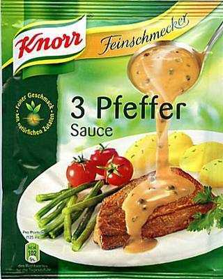 3 Bavaria Knorr Feinschmecker Pfeffer Sausage - sauce