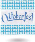 Oktoberfest Checkered cocktail napkins