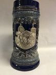 Bier stein Oktoberfest Draft Horses no lid BLUE S780