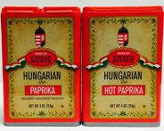 Hungarian Hot and Sweet Paprika Tin