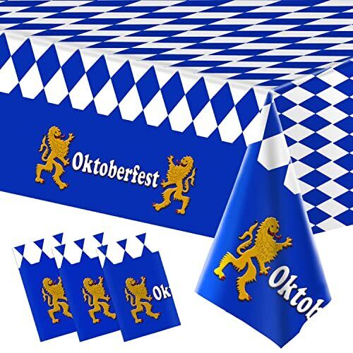 Oktoberfest Party Tablecloth With Lion