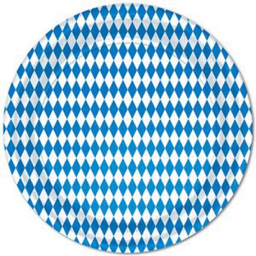 Oktoberfest Bavarian  9 inch Plates