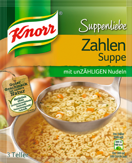 Knorr Suppenliebe Zahlen Suppe