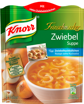 Knorr Fleinschmecker Zwiebel Suppe
